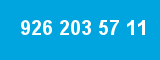 926 203 57 11